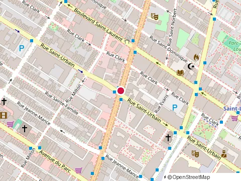 Location of Entraide at 82 Sherbrooke St W, Montréal