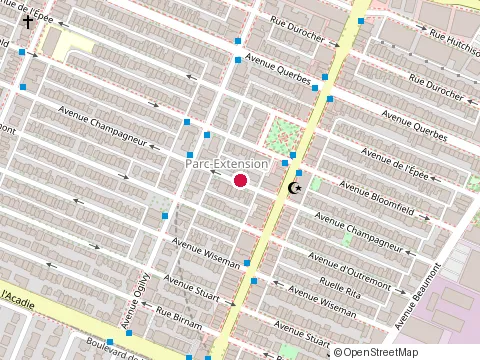 Location of Entreprise de Construction Inc at 7255 avenue Champagneur, Montréal