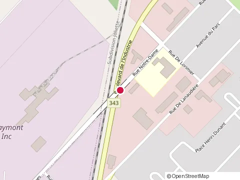 Location of Entreprise Savoie & Fils at 1181 Rue Notre-Dame, Joliette
