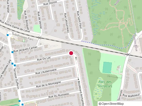 Location of Entreprises A M Joly Inc at 9 Rue du Lac, Laval