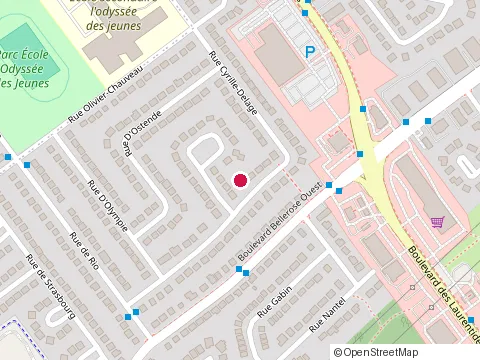 Location of Entreprises d Tanguay Ltee Coffrage at 4280 Rue Cyrille-Delage, Laval