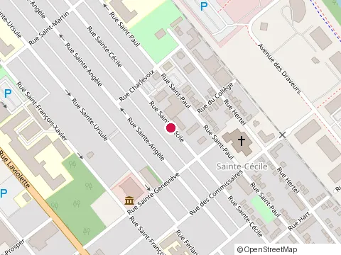 Location of Entreprises d. B. at 627 Rue Sainte-Cecile, Trois-Rivières