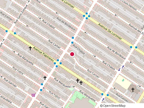 Location of Entreprises de Construction Profil Inc at 1860 Rue Saint-Zotique Est, Montréal