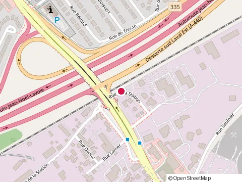 Location of Entreprises Joey Storto Inc. at 3 Rue de la Station, Laval