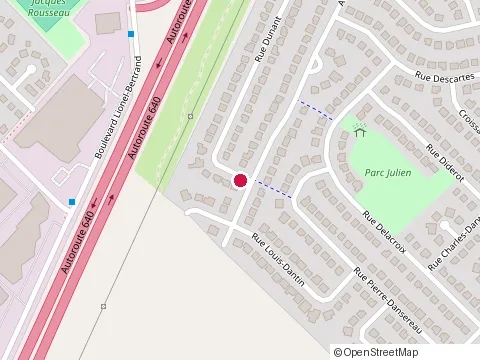 Location of Entreprises Lau-Fer S.E.N.C. at 1713 Rue Dunant, Boisbriand