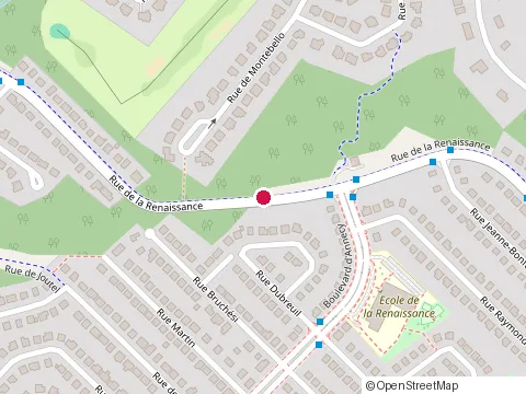 Location of Entreprises P Malo Inc at 104 Rue de la Renaissance, Blainville