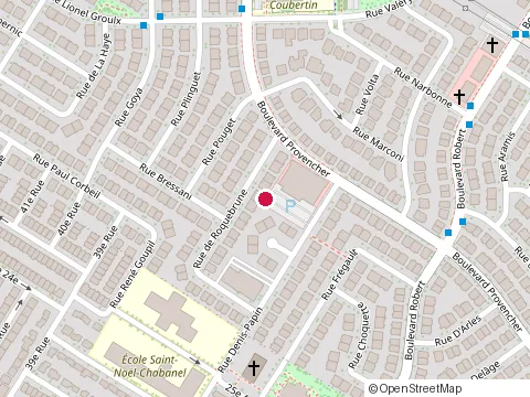 Location of Entreprises Pasquale Di Paolo at 8784 Rue Dufrost, Saint-Léonard