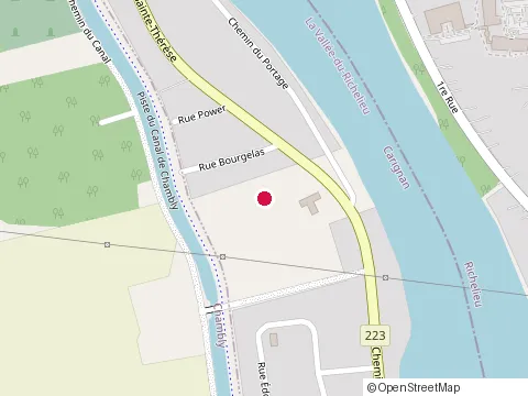 Location of Entreprises R l Enr at 4116 Bourgelas, Carignan