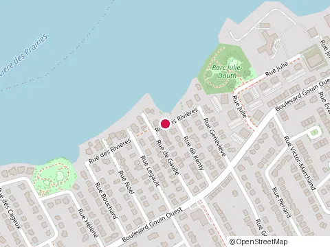 Location of Entreprises Roger Forget at 17520 Rue des Rivieres, Pierrefonds