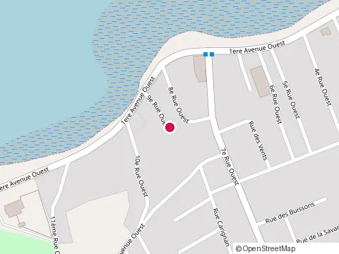 Location of Épicerie Thibault at 88 Rue Carignan, Sainte-Anne-des-Monts