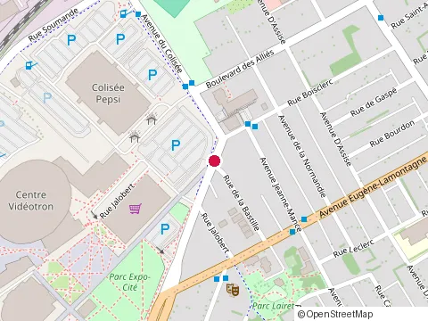 Location of Epicerie-Resto Malewa at 154 avenue Eugène-Lamontagne, Québec
