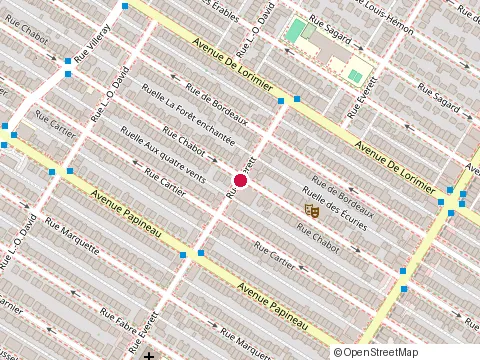 Location of Équipements de Réfrigération Dal at 1912 Rue Everett, Montréal