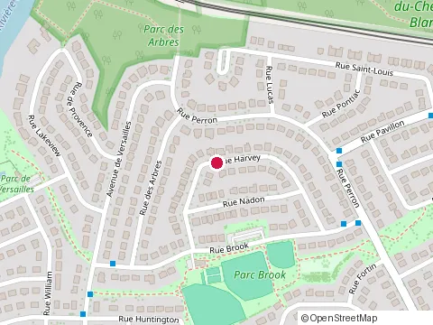 Location of Erc Landscaping Inc at 6111 Rue Harvey, Pierrefonds