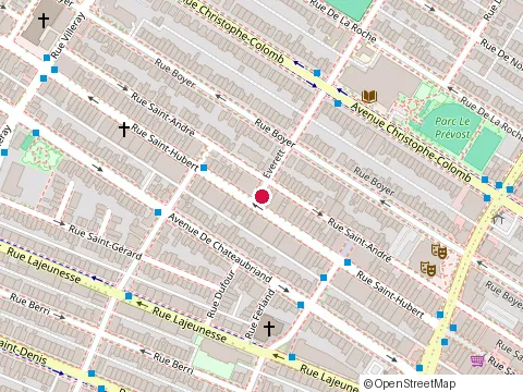Location of Eric Langevin at 7415 Rue Saint-Hubert, Montréal