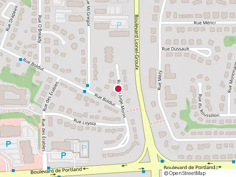Location of Escaliers Robert Morin Inc, les at 856 Rue Morin, Sherbrooke