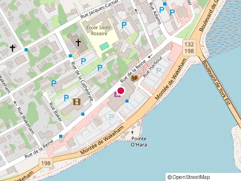 Location of Espace Gaspéco at 137 Rue de la Reine, Gaspé