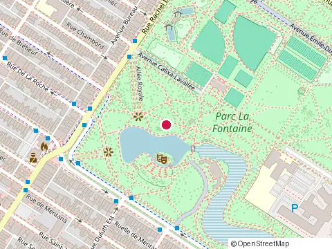 Location of Espace la Fontaine at 3933 avenue du Parc-la Fontaine, Montréal