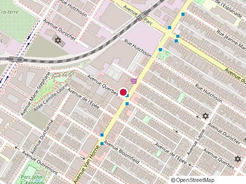 Location of Espace Lumiere Artemide at 1081 avenue Van Horne, Outremont