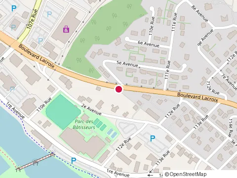 Location of Essence+ de Canadian Tire at 10420 Bd Lacroix, Saint-Georges