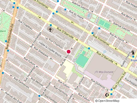 Location of Essor Construction at 2323A Rue Chapleau, Montréal