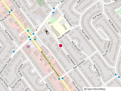 Location of Esthetique Aline at 1869 Rue Bedard, Laval