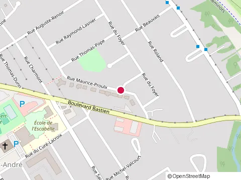 Location of Esthetique Andre Rivard at 10760 Rue Maurice-Proulx, Québec