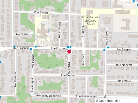 Location of Esthetique Elegance Personnelle at Rue Argyll, Sherbrooke