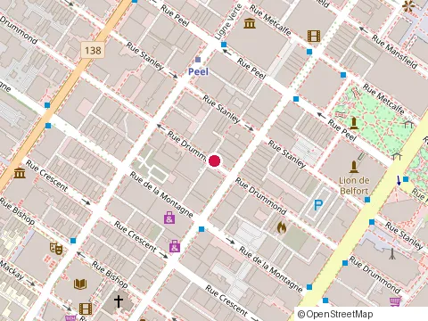 Location of Esthetique Halina at 1414 Rue Drummond # 614, Montréal