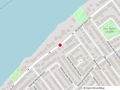 Location of Esthetique Patricia at 8520 boulevard Gouin E, Montréal