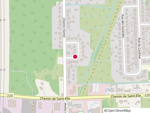 Location of Estrie Foundation Drainage at 1198 Chem. Hamel, Sherbrooke