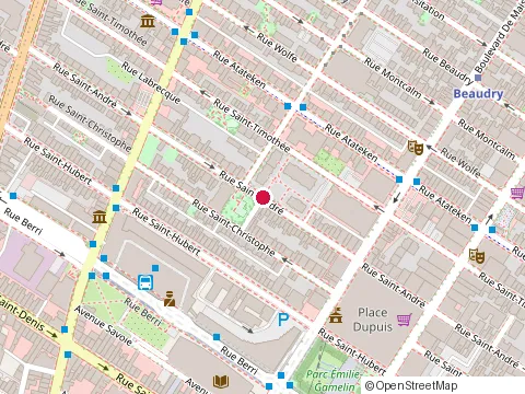 Location of Étudiants Pour Peinture et Petits Travaux Quelco Nques at 1618 Rue Saint-André, Montréal