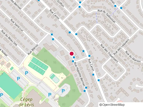 Location of Evads at 699 Rue Hypolite-Bernier, Levis