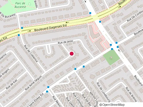 Location of Evali Constructions at 145 Rue Aimé-Séguin, Laval