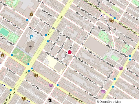 Location of Éveil des Sens Montréal at 4801 Rue de Bullion, Montréal