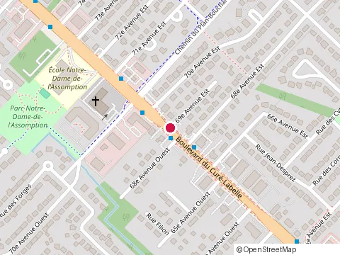 Location of Excav Construction Lapointe at 10 69E Avenue E, Blainville
