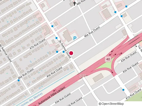 Location of Excavation & Pavage M3 at 4560 3E Avenue O, Québec