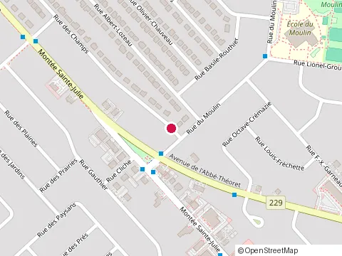 Location of Excavation Adélard Beaulieu at 928 Rue des Champs, Sainte-Julie