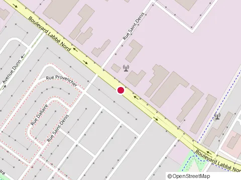 Location of Excavation Bruno St-Onge at 349 boulevard Labbe N, Victoriaville