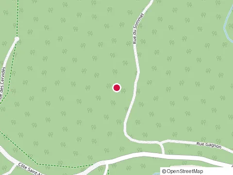 Location of Excavation Cb at 107 Rue du Sommet, Saint-Colomban