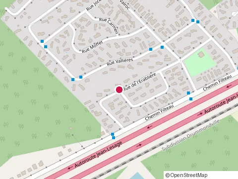Location of Excavation Coffrage Ap Inc. at 1450 Rue de l Érablière, Lévis