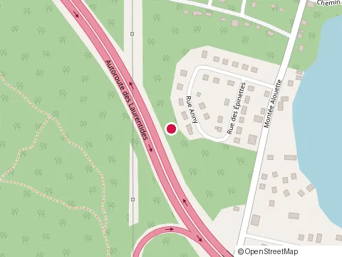 Location of Excavation F Pigeon at 55 Rue Nathaly, Sainte-Agathe-des-Monts