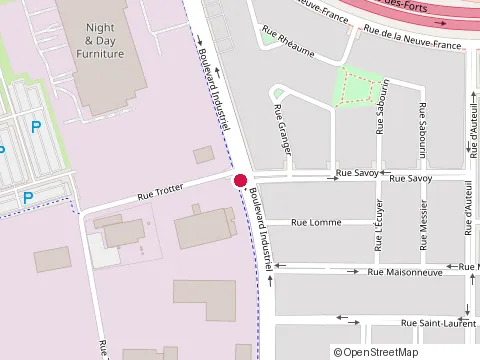 Location of Excavation Frederic Dumouchel at 655 Rue Trotter, Saint-Jean-sur-Richelieu