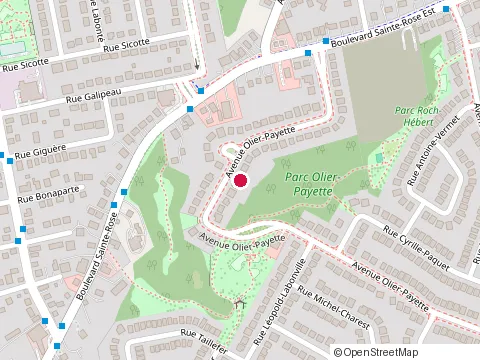 Location of Excavation Gaetan Vanier at 1117 avenue Olier-Payette, Laval