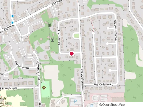 Location of Excavation Ghislain Daigle at 260 20E Av N, Sherbrooke