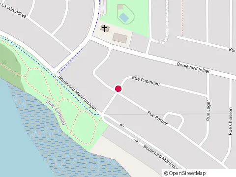Location of Excavation Hd at 1645 Rue Papineau, Baie-Comeau