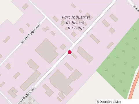 Location of Excavation J.R. Ouellet Inc. at 100 Chem. des Raymond, Rivière-du-Loup