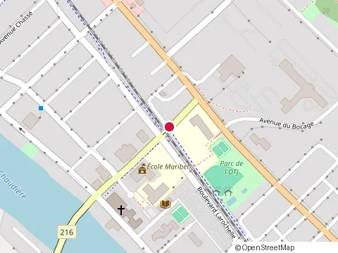 Location of Excavation Jamek at route St Louis, Sainte-Marie
