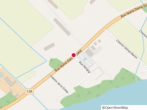 Location of Excavation Martin Legris at 11213 Rue Notre Dame O, Trois-Rivières