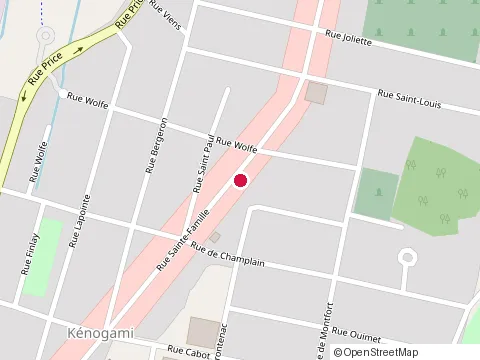 Location of Excavation Nordick at 1919 Rue Sainte-Famille, Jonquière