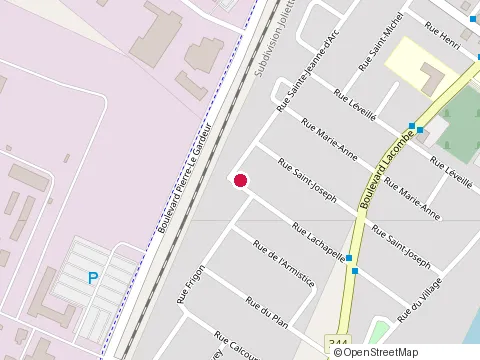 Location of Excavation Pro-Nord at 1959 Rue Chantal, Repentigny